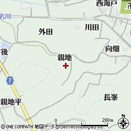 愛知県知多郡南知多町片名親地周辺の地図