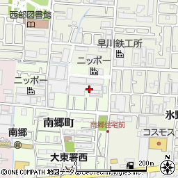 大阪府大東市南郷町8周辺の地図