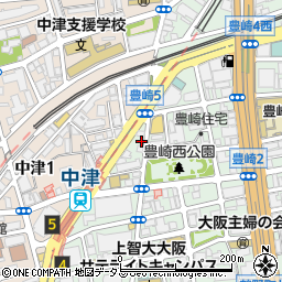 大阪府大阪市北区豊崎5丁目7-21周辺の地図