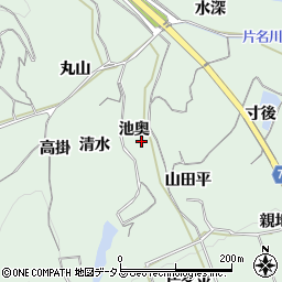 愛知県知多郡南知多町片名池奥周辺の地図