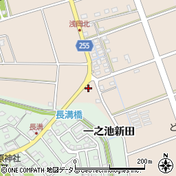 静岡県袋井市浅岡1233周辺の地図