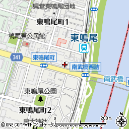 兵庫県西宮市東鳴尾町周辺の地図