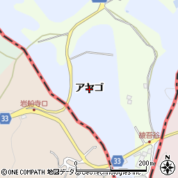 京都府木津川市加茂町大畑（アヤゴ）周辺の地図