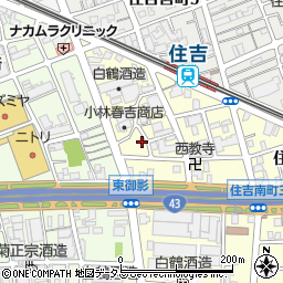 タイムズ神戸住吉南町駐車場周辺の地図