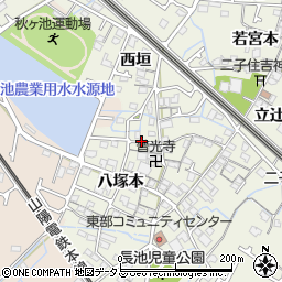 兵庫県加古郡播磨町二子八塚本周辺の地図
