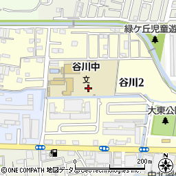 大阪府大東市谷川周辺の地図