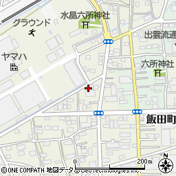 静岡県浜松市中央区飯田町146周辺の地図