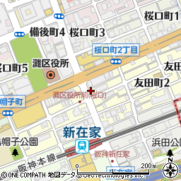 シティライフ六甲道周辺の地図
