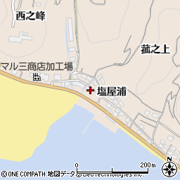 愛知県知多郡南知多町豊浜塩屋浦周辺の地図