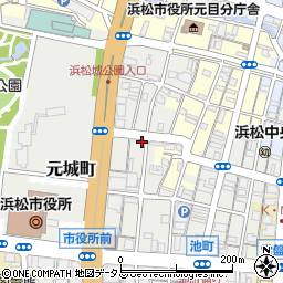 静岡県浜松市中央区元城町114-3周辺の地図