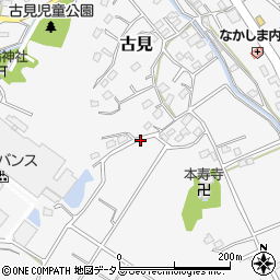 静岡県湖西市古見周辺の地図