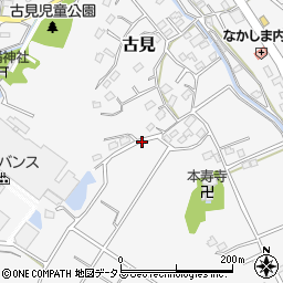 静岡県湖西市古見周辺の地図