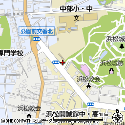 浜松中央警察署浜松城公園前交番周辺の地図