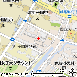 ＵＲ都市機構浜甲子園さくら街４号棟周辺の地図