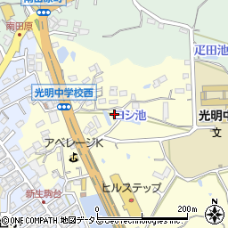 奈良県生駒市小明町118周辺の地図