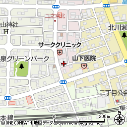 静岡県磐田市二之宮浅間2-12周辺の地図