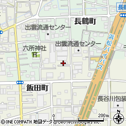 静岡県浜松市中央区飯田町232周辺の地図