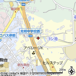 奈良県生駒市小明町128周辺の地図