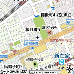 とりやす 六甲道店周辺の地図