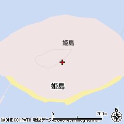 愛知県田原市片浜町姫島周辺の地図