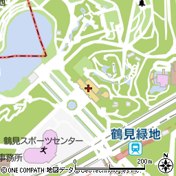 花博記念ホール周辺の地図