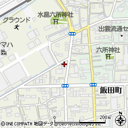静岡県浜松市中央区飯田町147周辺の地図