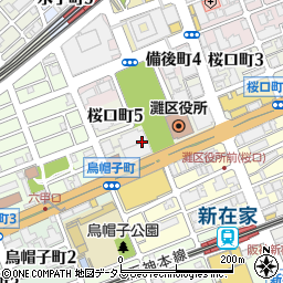 さんど亭 Garden 六甲道本店周辺の地図