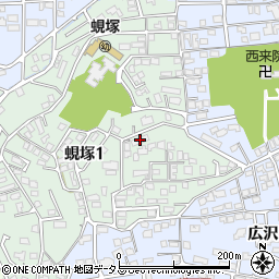 パセオ蜆塚１番館周辺の地図