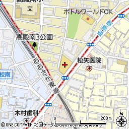 阪急オアシス高殿店周辺の地図