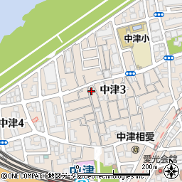 シャディサラダ館中津店メモリアル事業部周辺の地図