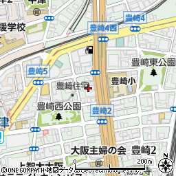 大阪府大阪市北区豊崎5丁目2周辺の地図