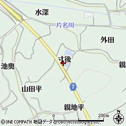 愛知県知多郡南知多町片名寸後周辺の地図