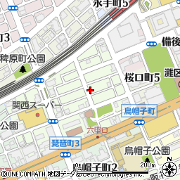 六甲道ビル周辺の地図