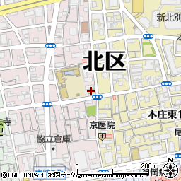 セブンイレブン大阪本庄西２丁目店周辺の地図