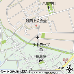 静岡県袋井市浅岡1163-1周辺の地図