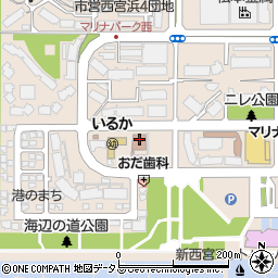 西宮市市民課西宮浜分室周辺の地図