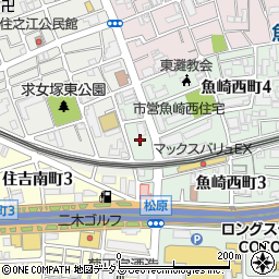 兵庫県神戸市東灘区魚崎西町4丁目4周辺の地図