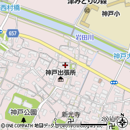 三重県津市神戸周辺の地図