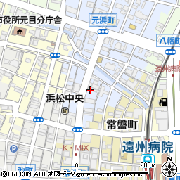 静岡県浜松市中央区北田町周辺の地図
