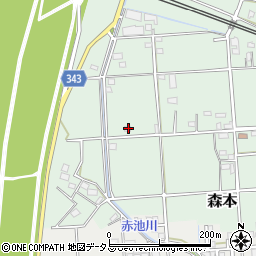 静岡県磐田市森本661周辺の地図