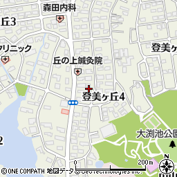 奈良県奈良市登美ヶ丘周辺の地図