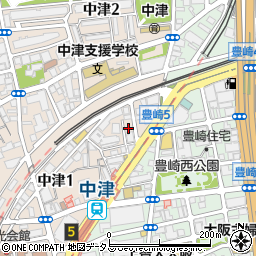 小雀弥 中津店周辺の地図