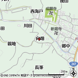 愛知県知多郡南知多町片名向畑周辺の地図
