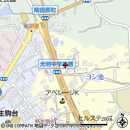 奈良県生駒市小明町4周辺の地図