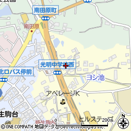 奈良県生駒市小明町4周辺の地図