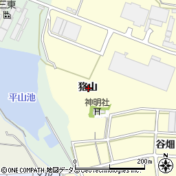 愛知県豊橋市原町狢山周辺の地図