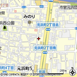 兵庫県尼崎市元浜町周辺の地図