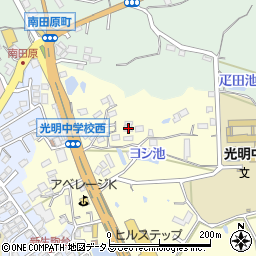 奈良県生駒市小明町17周辺の地図