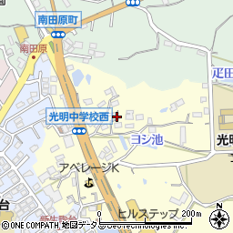 奈良県生駒市小明町12周辺の地図