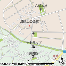 静岡県袋井市浅岡1074周辺の地図